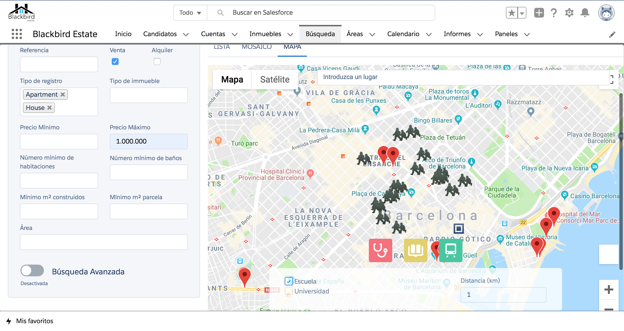 Mapa Salesforce